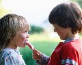 Picture of children sharing an ice cream bar