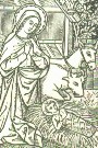 Nativity woodcut